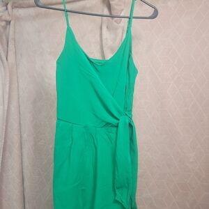 Source Unknown Vibrant Green Jumpsuit